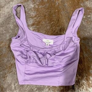 Lavender Crop Top